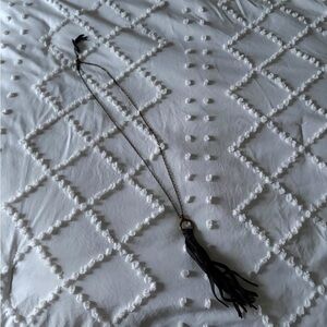 Elegant Black Tassel Necklace